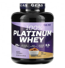 EAS, 100% Platinum Whey, хлопья с корицей, 2,26 кг (5 фунтов)