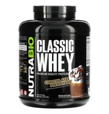 NutraBio, Classic Whey Protein, сливочный ваниль, 907 г (2 фунта)