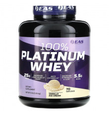 EAS, 100% Platinum Whey, ванильное мороженое, 2,26 кг (5 фунтов)