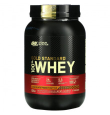 Optimum Nutrition, Gold Standard, 100 % Whey, банан с клубникой, 907 г (2 фунта)