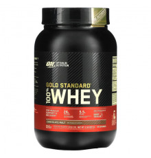 Optimum Nutrition, Gold Standard, 100 % Whey, банан с клубникой, 907 г (2 фунта)