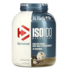 Dymatize, ISO100, гидролизованный, 100% изолят сывороточного протеина, фруктовые шарики, 1,4 кг (3 фунта)