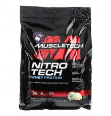 MuscleTech, серия Performance, Nitro Tech, основной источник сывороточных пептидов и изолята, вкус молочного шоколада, 998 г (2,20 фунта)