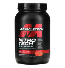 MuscleTech, серия Performance, Nitro Tech, основной источник сывороточных пептидов и изолята, вкус молочного шоколада, 998 г (2,20 фунта)