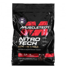 MuscleTech, Performance Series, Nitro Tech, 100% Whey Gold (100% сыворотка), двойной шоколад, 1,02 кг (2,24 фунта)