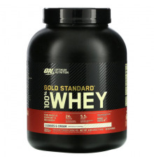 Optimum Nutrition, Gold Standard, 100 % Whey, банан с клубникой, 907 г (2 фунта)