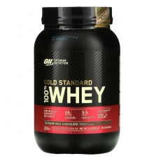 Optimum Nutrition, Gold Standard, 100 % Whey, банан с клубникой, 907 г (2 фунта)