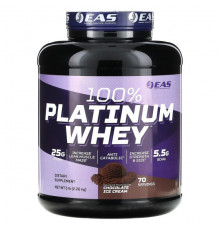 EAS, 100% Platinum Whey, шоколадное мороженое, 2,26 кг (5 фунтов)