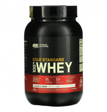 Optimum Nutrition, Gold Standard, 100 % Whey, банан с клубникой, 907 г (2 фунта)