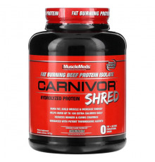 MuscleMeds, Carnivor Shred, гидролизованный протеин, ванильная карамель, 1736 г (3,8 фунта)