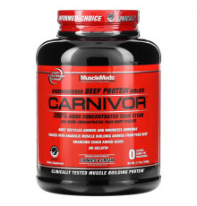 MuscleMeds, Carnivor, биоинженерный изолят говяжьего протеина, печенье и сливки, 1,85 фунта (840 г)