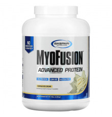 Gaspari Nutrition, MyoFusion, Усовершенствованный протеин, Ванильный пломбир, 1814 г (4 lbs)