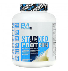 EVLution Nutrition, Stacked Protein, ванильное мороженое, 2268 кг (5 фунтов)