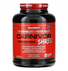 MuscleMeds, Carnivor Shred, гидролизованный протеин, ванильная карамель, 1736 г (3,8 фунта)