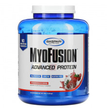 Gaspari Nutrition, MyoFusion, улучшенный протеин, клубника и сливки, 1,81 кг (4 фунта)