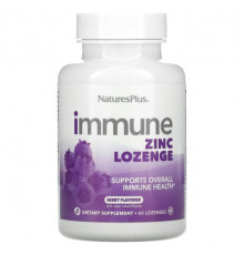 NaturesPlus, Immune Zinc, ягодный, 60 пастилок