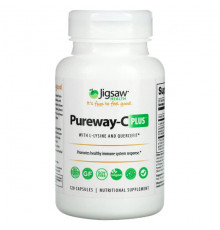 Jigsaw Health, Pureway-C Plus с L-лизином и Quercefit, 120 капсул