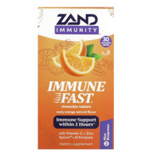 Zand, Immunity, Immune Fast, сладкая бузина, 30 жевательных таблеток