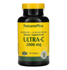 NaturesPlus, Ultra-C, 2000 мг, 90 таблеток