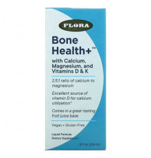 Flora, Bone Health + с кальцием, магнием и витаминами D и K, жидкий, 236 мл (8 жидк. Унций)