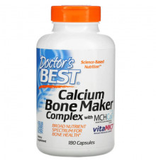 Doctor's Best, Calcium Bone Maker, комплекс с MCHCal и VitaMK7, 180 капсул