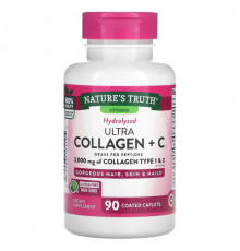 Nature's Truth, Ultra Collagen + C, 3000 мг, 90 капсул, покрытых оболочкой