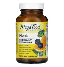 MegaFood, Men's One Daily, ежедневные витамины для мужчин, 30 таблеток