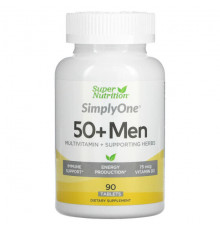 SimplyOne, Men’s 50+ Multivitamin with Supporting Herbs, 90 Tablets