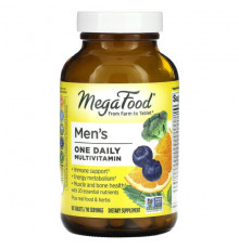 MegaFood, Men's One Daily, ежедневные витамины для мужчин, 30 таблеток