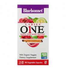 Bluebonnet Nutrition, Ladies 'ONE, комплексные продукты на основе цельных продуктов, 30 растительных капсул