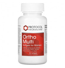 Protocol for Life Balance, Ortho Multi для женщин, 90 мягких таблеток