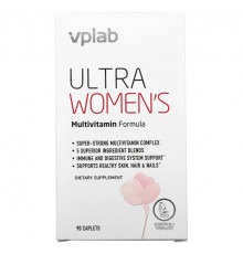 Vplab, Ultra Women’s, мультивитамины для женщин, 90 капсул