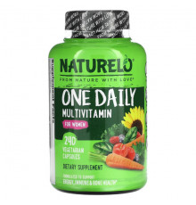 NATURELO, Мультивитамины One Daily, для женщин, 240 вегетарианских капсул