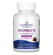 Nordic Naturals, Мультивитаминные жевательные мармеладки для женщин, ягодное ассорти, 60 жевательных таблеток