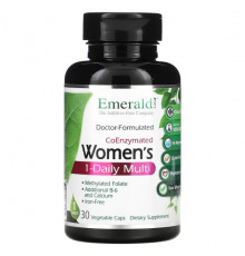 Emerald Laboratories, CoEnzymated Women's 1-Daily Multi, 30 растительных капсул