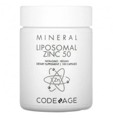 Codeage, Liposomal, цинк 50, без ГМО, веганский, 100 капсул