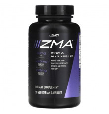 JYM Supplement Science, ZMA, цинк и магний, 90 вегетарианских капсул