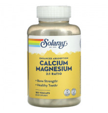 Calcium Magnesium 2:1 Ratio, 180 VegCaps