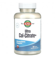 KAL, Ultra Cal-Citrate+, 120 таблеток