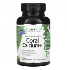 Emerald Laboratories, Coral Calcium +, 120 растительных капсул