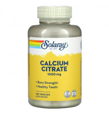 Calcium Citrate, 1,000 mg, 120 VegCaps (250 mg per Capsule)