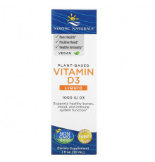 Nordic Naturals, жидкий растительный витамин D3, 1000 МЕ, 30 мл (1 жидк. унция)