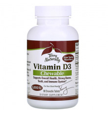 Vitamin D3, Mixed Berry, 5,000 IU, 90 Chewable Tablets