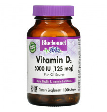 Bluebonnet Nutrition, Vitamin D3, 1,000 IU (25 mcg), 100 Softgels