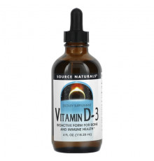 Source Naturals, Витамин D-3, 4 жидкие унции (118,28 мл)