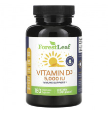 Vitamin D3, 250 mcg (10,000 IU), 180 Vegetable Capsules