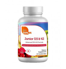 Junior Vitamin D with K2 for Kids - 90 Chewable Tablets