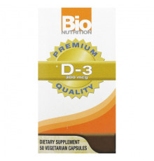 Bio Nutrition, D-3, 300 мкг, 50 вегетарианских капсул