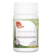 Zahler, Vitamin D3 & K2, Peach Apricot, 90 Chewable Tablets