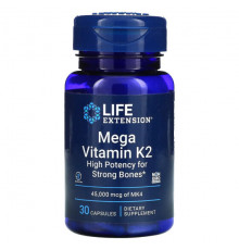 Life Extension, Mega Vitamin K2, 30 капсул